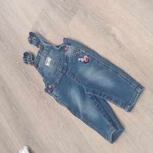 OshKosh Denim Overalls 6 Months